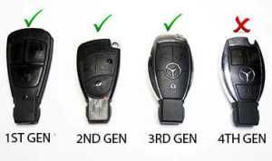 Ремонт ключ тип рибка Mercedes